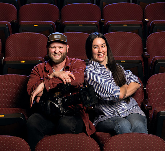 Gonzaga alum Mandi Price in a Hollywood set.